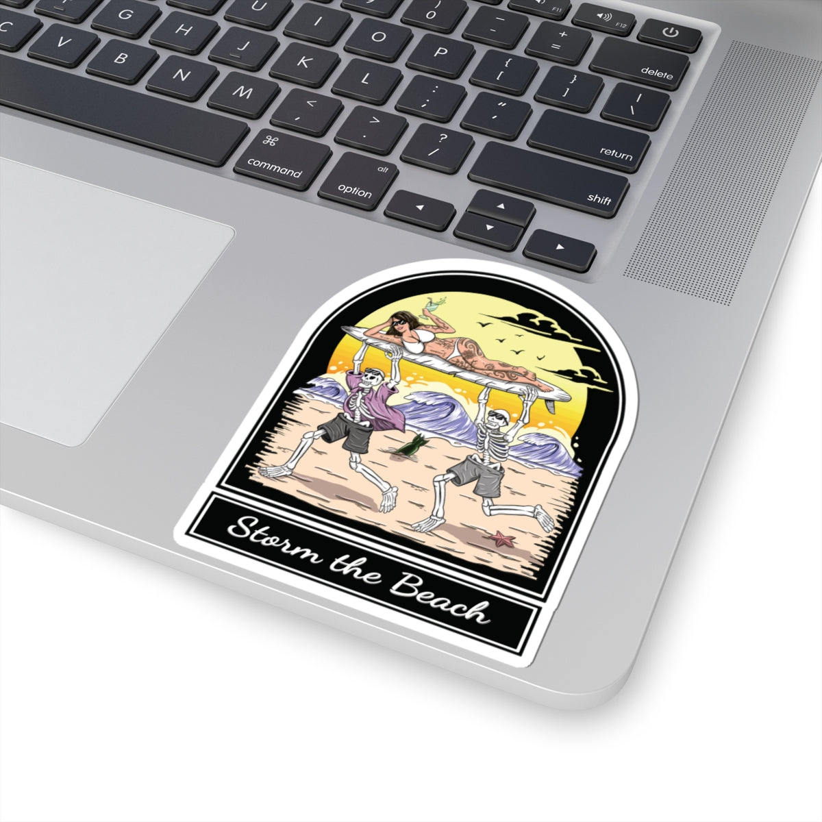 "Storm the Beach" Sticker