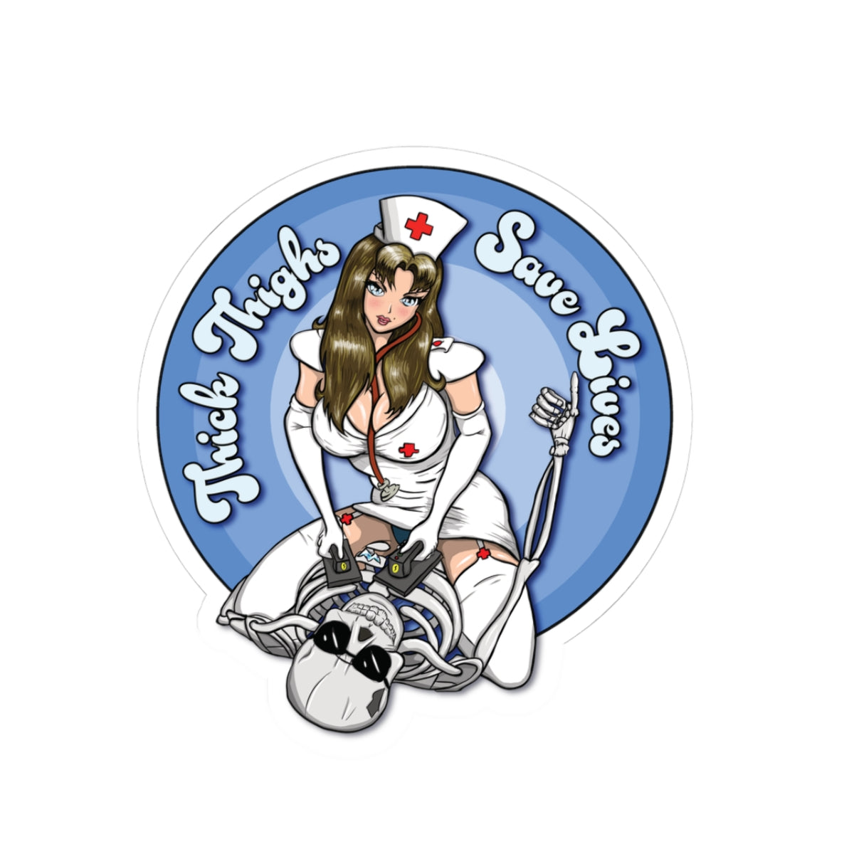 "Thick Thighs" Sticker
